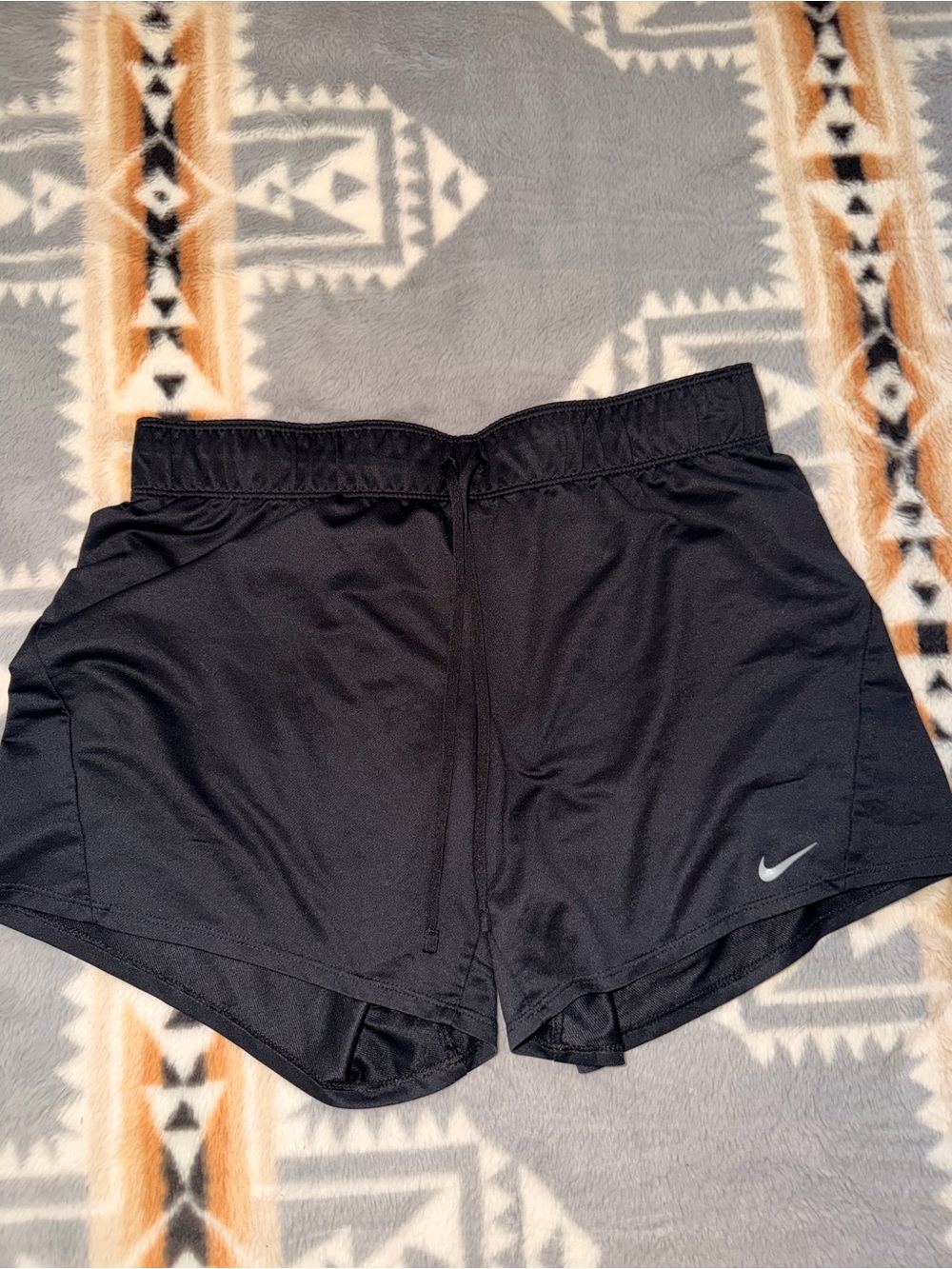 Nike Women’s Black Athletic Shorts with Swoosh